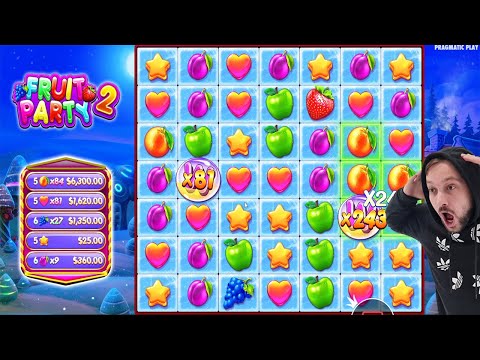 FRUIT PARTY 2 – WILD x283 MULTIPLIER BIG WINS CASINO BONUS BUY SLOT ONLINE GAME