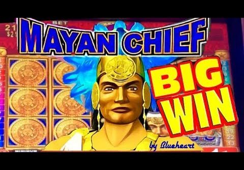 MAYAN CHIEF slot machine MAX BET BONUS BIG WIN!!!