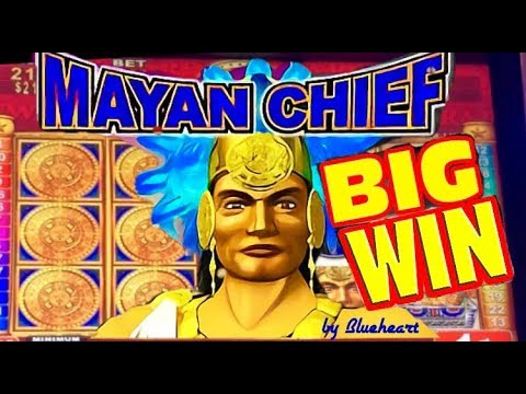 MAYAN CHIEF slot machine MAX BET BONUS BIG WIN!!!
