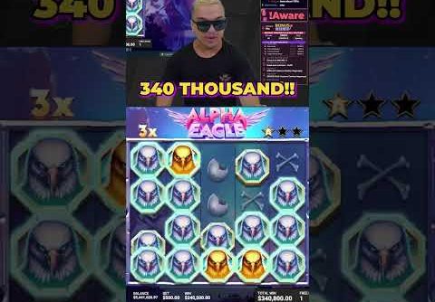 ALPHA EAGLE SLOT PAYS INSANE!!😱 #slots #casino #bigwin