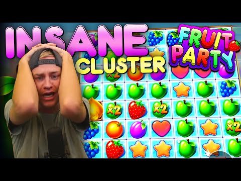 ONE HIT WONDER! Insane Cluster on Fruit Party (Mega Win)