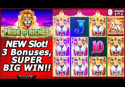 Pride of Riches Slot – Super Big Win Bonus!! Lions Weren’t Sleeping Tonight in new Konami game!