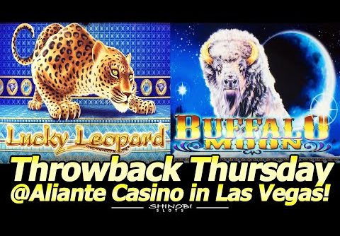 Throwback Thursday in Las Vegas! Lucky Leopard and Buffalo Moon Double or Nothing at Aliante Casino!