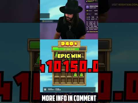Roshtein mega win on The Bomb slot! Amazing Win of the week