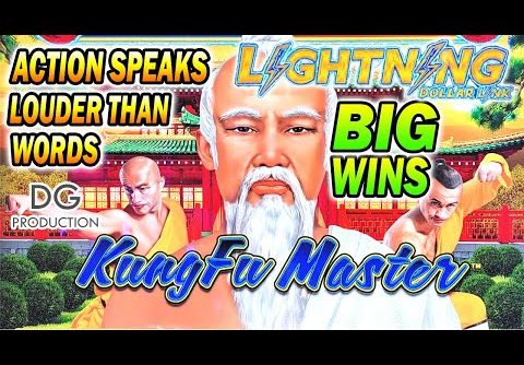 💥 2ND Attempt 💥 Lightning Dollar Link Kung Fu Master Bonus Big Win  Slot Machine #yaamava Aristocrat