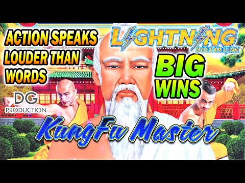 💥 2ND Attempt 💥 Lightning Dollar Link Kung Fu Master Bonus Big Win  Slot Machine #yaamava Aristocrat