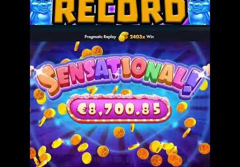 SUGAR RUSH SLOT 🍭 MY BIGGEST EVER RECORD WIN 😱 U HAVE TO SEE THIS OMG MAX BET MEGA WIN‼️ #shorts