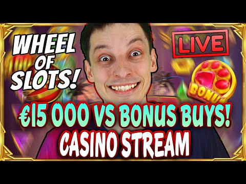 SLOTS LIVE 🔴 €15 000 vs BONUS BUYS! Casino Stream Big Wins with mrBigSpin