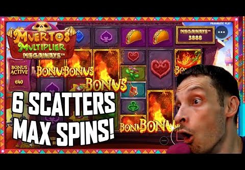 MUERTOS MULTIPLIER MEGAWAYS 🔥 MAX 6 SCATTETS 🔥 MAX SPINS BIG WIN at SOL!