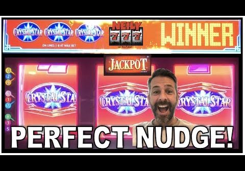 ⭐ I GOT THE PERFECT NUDGE ON CRYSTAL STAR!! ⭐ Slot machine Big Wins and live play!