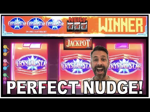 ⭐ I GOT THE PERFECT NUDGE ON CRYSTAL STAR!! ⭐ Slot machine Big Wins and live play!