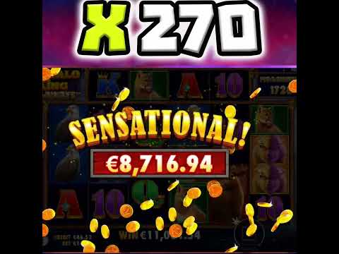 BUFFALO KING MEGWAYS 🔥 SLOT BIGGEST MULTIPLIER EVER 😵 MEGA BIG WINS OMG‼️ #shorts