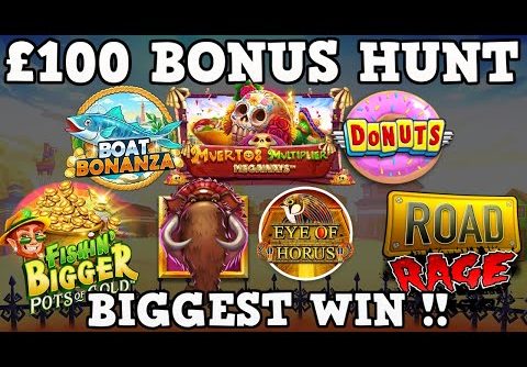 We’re Back! Β£100 Slot Bonus Hunt – Jackpoteers Biggest Win !!!