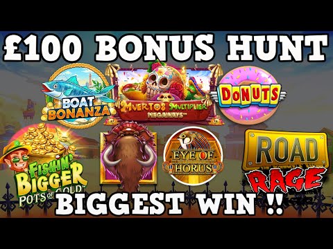 We’re Back! £100 Slot Bonus Hunt – Jackpoteers Biggest Win !!!