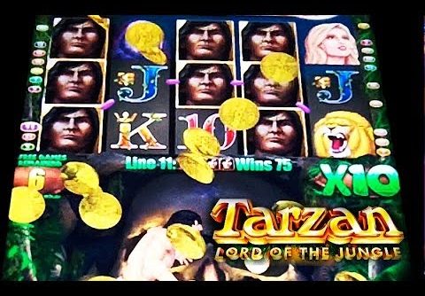 Aristocrat – Tarzan Lord of the Jungle – BIG WIN! – Slot Machine Bonus