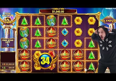 GATES OF OLYMPUS 🔱 BIG WIN – HIT CROWNS with x34 MULTIPLIER – CASINO SLOT ONLINE BONUS BUY