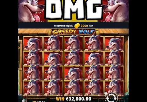 FULL SCREEN 😱 TOP PAYING SYMBOLS 🔥 MEGA BIG SLOT WIN GREEDY WOLF MAX BET‼️ #shorts