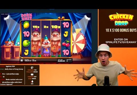 Dork Unit Slot 3000$ Bonus Buy Record Big Win Casino Stream Highlights