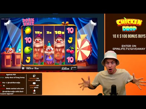 Dork Unit Slot 3000$ Bonus Buy Record Big Win Casino Stream Highlights