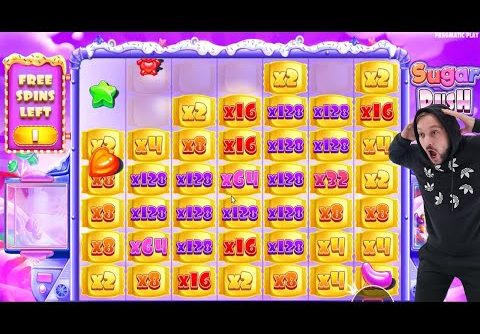 SUGAR RUSH – MY NEW RECORD – BONUS BUY BIG WINS – HUGE MULTIPLIER SLOT ONLINE GAME