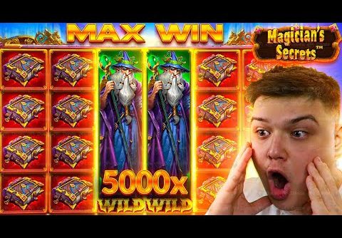 5000X INSANE MAX WIN On MAGICIAN’S SECRETS!! (MAX WIN)