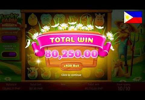 🔥MEGA BIG WIN IN ONLINE CASINO IN PHILIPPINES FOR REAL MONEY | Lucky farm bonanza slot