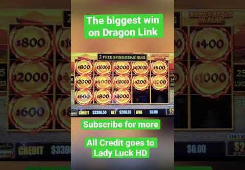 Biggest Win on Dragon Link without a Grand #dragonlink #casino #slots