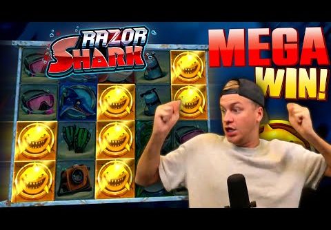 MEGA WIN on Razor Shark Slot! 🦈 (High Stakes)