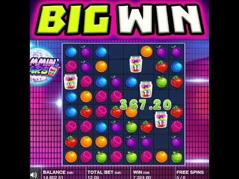 JAMMIN’ JARS 🍓 SLOT MEGA BIG WINS 🔥 MASSIVE MULTIPLIERS OMG THIS IS SO MUCH‼️ #shorts