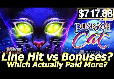 Pharaoh Cat Slot Machine – Which Paid More? Bonuses or a Line Hit!? At Silverton casino in Las Vegas