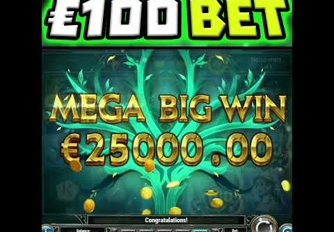 €100 MAX BET 🍀 MEGA JACKPOT SLOT WIN ON GREEN KNIGHT BIGGEST WINS EVER‼️ #shorts