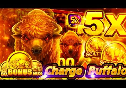 MY BIGGEST WIN EVER 😱 BUFFALO CHARGE SLOT 🔥 HUGE JACKPOT OMG‼️