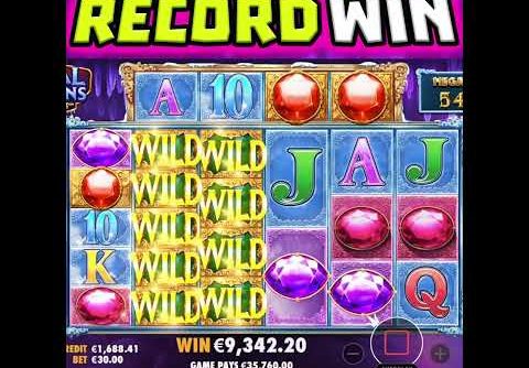 MY BIGGEST SLOT WIN EVER 😱FOR CRYSTAL CAVERNS MEGAWAYS 🔥 SLOT OMG‼️ #shorts