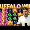 WHAT IS HAPPENING!? 🦅 Mega Screen on Buffalo King Slot!