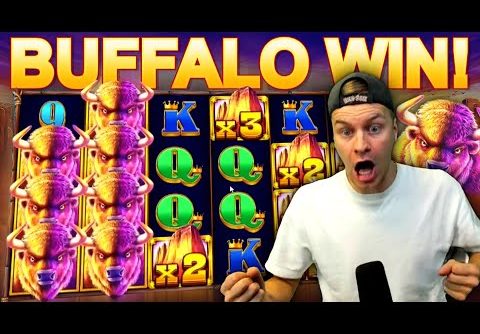 WHAT IS HAPPENING!? 🦅 Mega Screen on Buffalo King Slot!