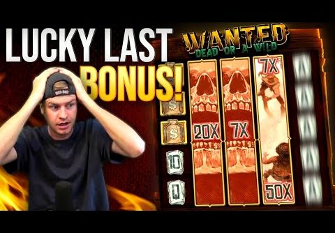 LAST BONUS CASHOUT! π° Mega Win on Wanted Dead or a Wild!