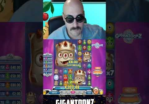 Record win on Gigantoonz slot! Huge win of the week! Amazing 1000X+