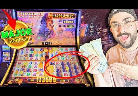 My BIGGEST JACKPOT WIN on BUFFALO Legends Slot at El Cortez Casino in Las Vegas !