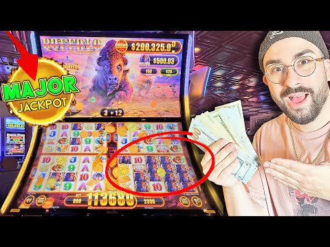 My BIGGEST JACKPOT WIN on BUFFALO Legends Slot at El Cortez Casino in Las Vegas !