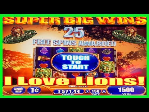 **SUPER BIG WINS!!** RETRIGGERS!! BIG PROFIT ON KING OF AFRICA SLOT MACHINE