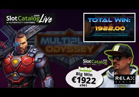 Mega win. Multiplier Odyssey slot from Relax Gaming