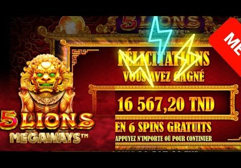 5 LIONS MEGAWAYS BIGWIN CASINO LANAYIZ ضربة فاوحة شاهد النهاية