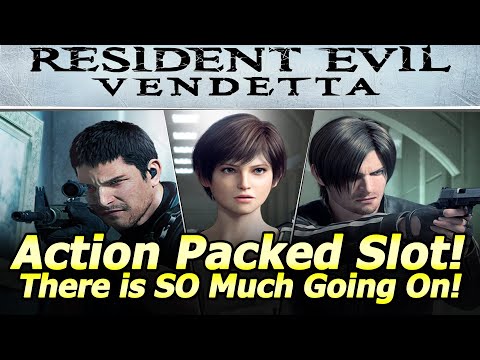 Resident Evil Vendetta Slot Machine – So Much Going On! Live Play, Wild Features and Big Win!