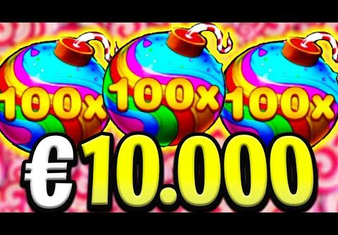 SWEET BONANZA 🍭 €10.000 BONUS BUYS 🔥 MEGA BIG WINS 100X‼️