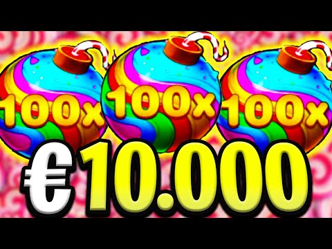 SWEET BONANZA 🍭 €10.000 BONUS BUYS 🔥 MEGA BIG WINS 100X‼️