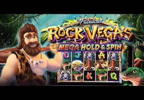 ROCK VEGAS mega hold and spin BIG WIN 🏆🥇🏆  لعبة مسلية و مربحة