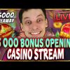 SLOTS LIVE 🔴 €5 000 BONUS OPENING! Casino Stream Big Wins with mrBigSpin