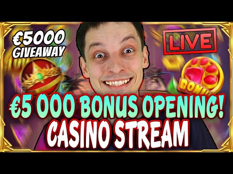 SLOTS LIVE 🔴 €5 000 BONUS OPENING! Casino Stream Big Wins with mrBigSpin