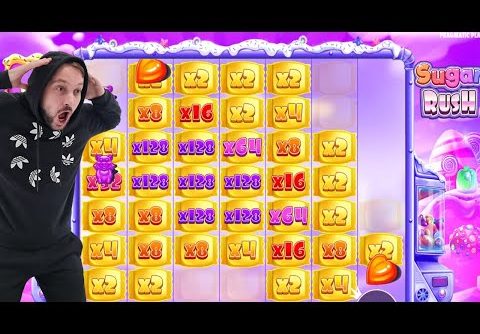 SUGAR RUSH – HIT HUGE MULTIPLIERS – BIG WINS CASINO SLOT ONLINE BONUS BUY GAME