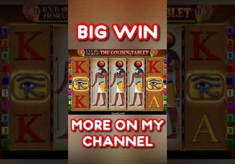 SUPER BIG WIN – Eye Of Horus  (uk bookies/spielbank)  brian Christopher slots jackpot #shorts